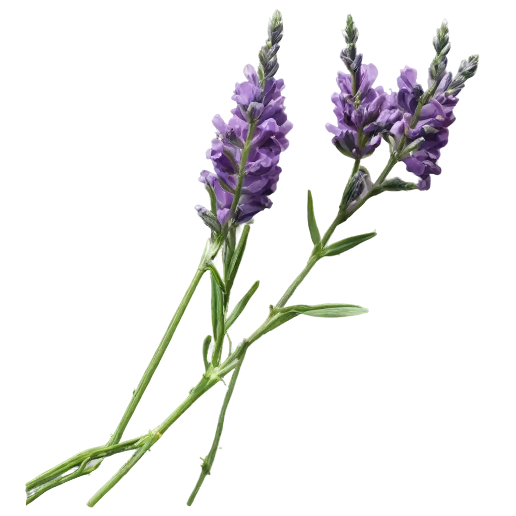 Lavender-Flowers-PNG-Image-HighQuality-Transparent-Floral-Design-for-Versatile-Use