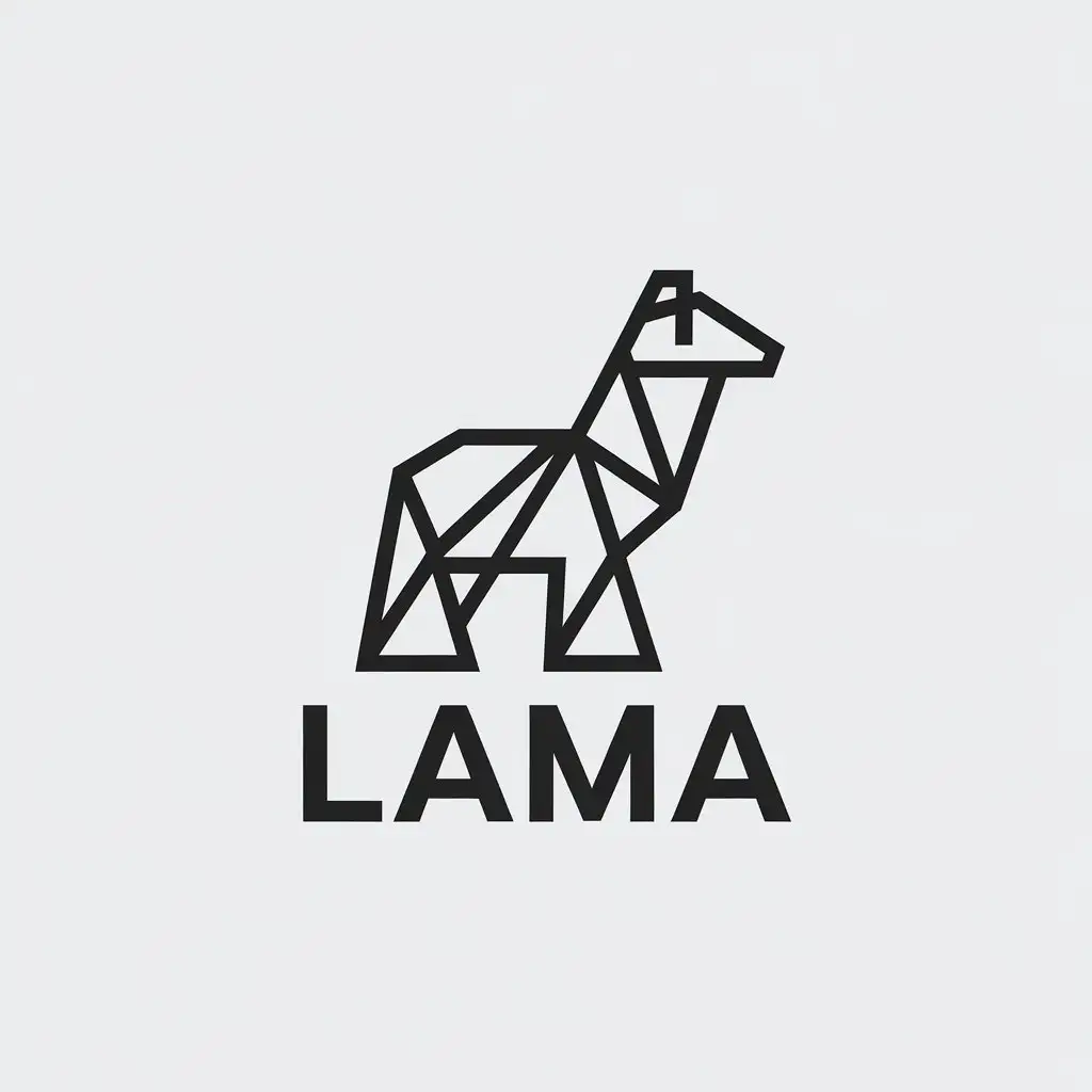 LOGO Design for Lama Minimalistic Animal Lama Theme for Sports Fitness Industry