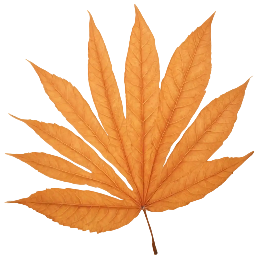 Autumn-Leaf-in-Orange-Color-PNG-Image-HighQuality-Transparent-File-for-Creative-Projects