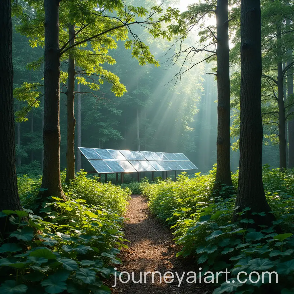 Photovoltaic-Modules-Installed-in-a-Forest-Landscape