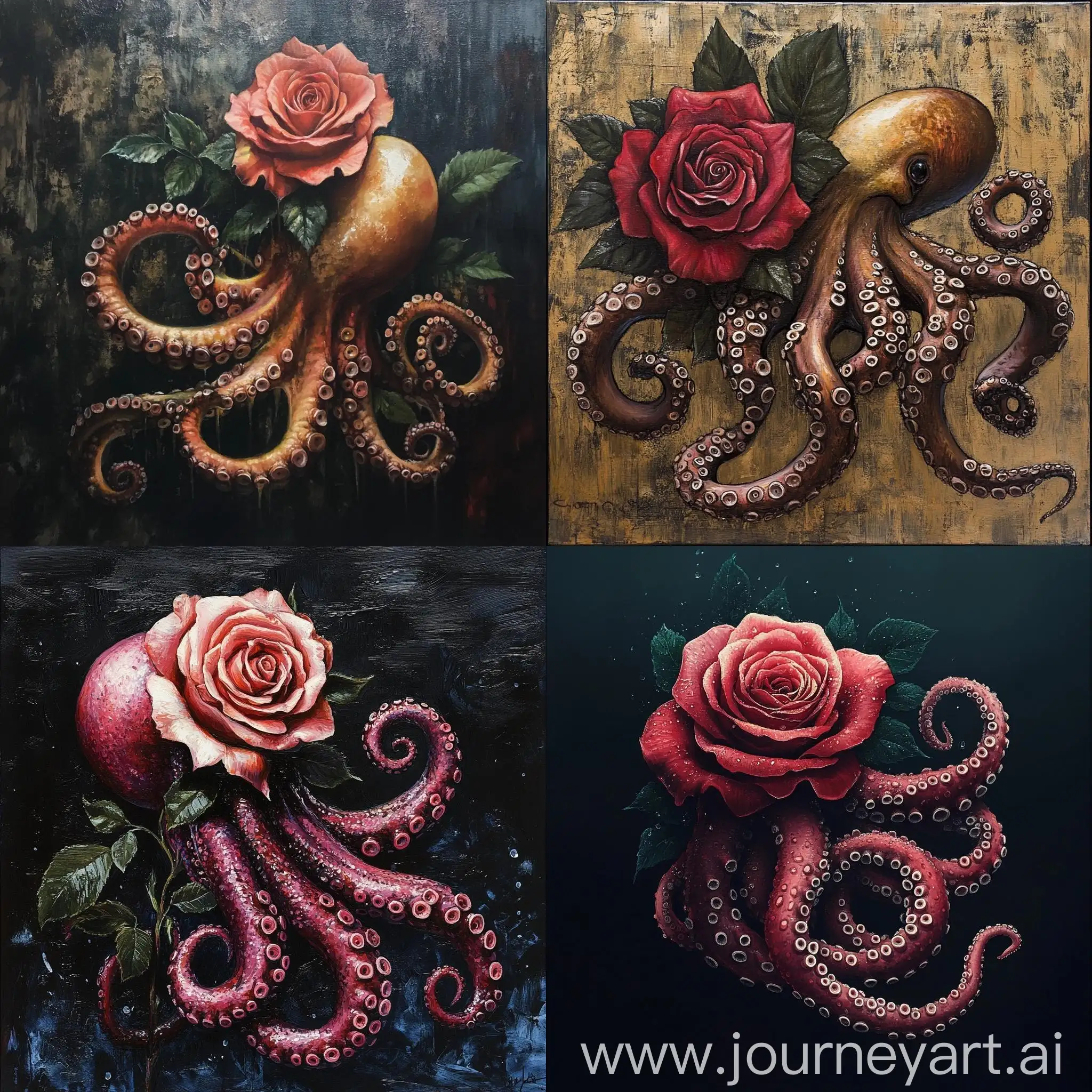 Tentacle-Embracing-a-Rose