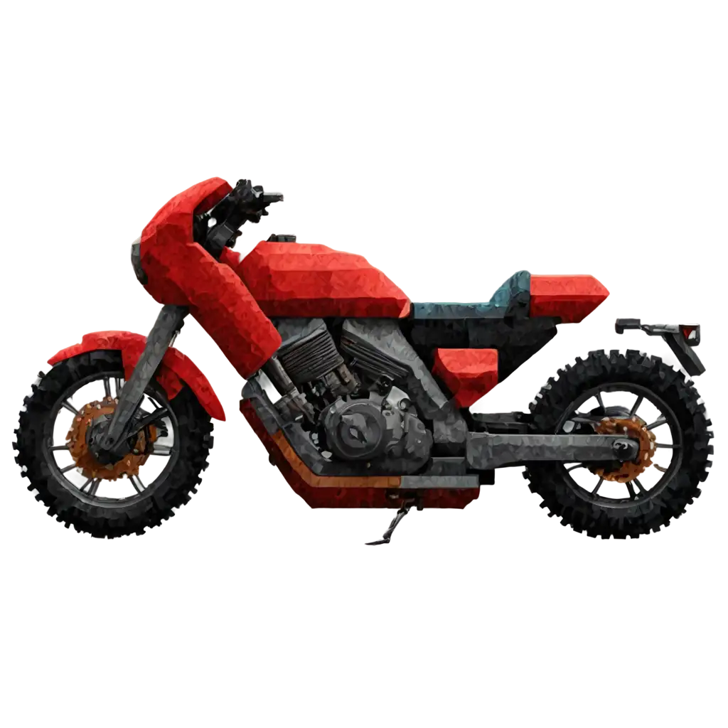 Pixelated-Motorbike-from-Side-without-Tires-PNG-Image-for-Enhanced-Clarity-and-Detail