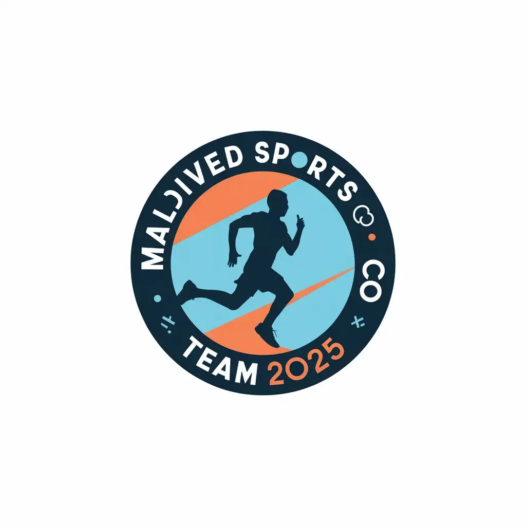 LOGO Design for MALDIVED Sports Co Vector Logo with Clear Background for Team Run 2025