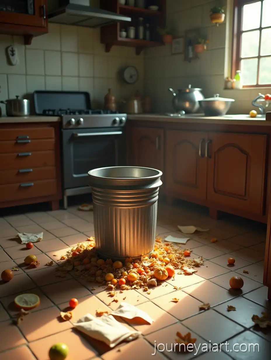 Realistic-Indian-Kitchen-with-Everyday-Waste-and-Natural-Light