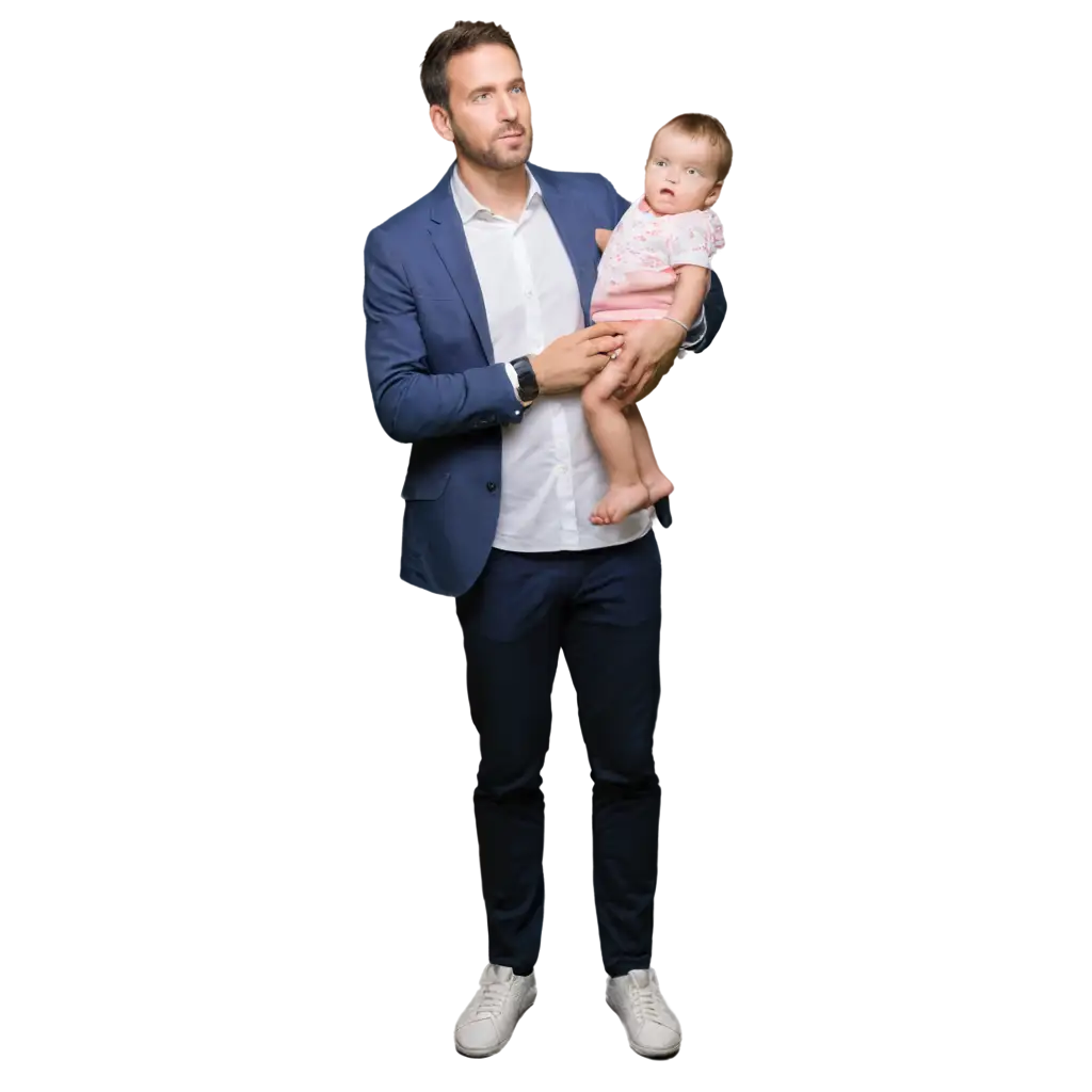 Man-Holding-a-Baby-in-Hand-PNG-Image-Perfect-for-Heartwarming-Designs-and-Family-Themes