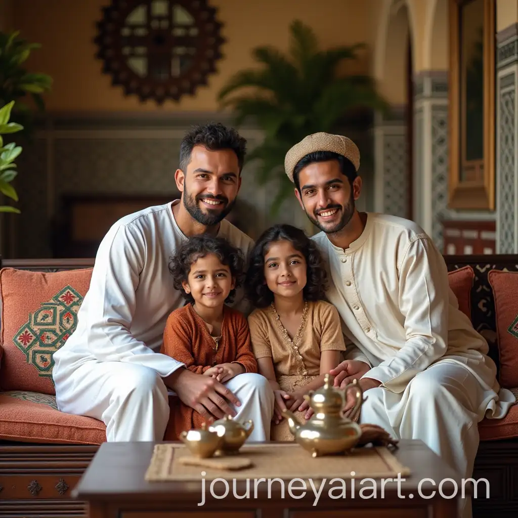 Moroccan-Family-Portrait-in-TraditionalAI-Image-Prompt-Expansion-Home-Setting-with-Tea-and-Zellige-Tiles