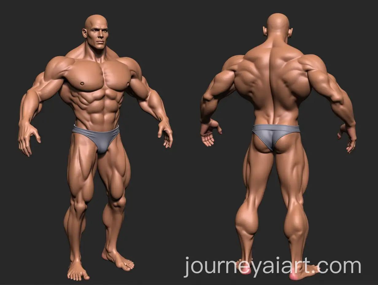 3D-Bodybuilding-Model-with-Detailed-Muscular-Structure