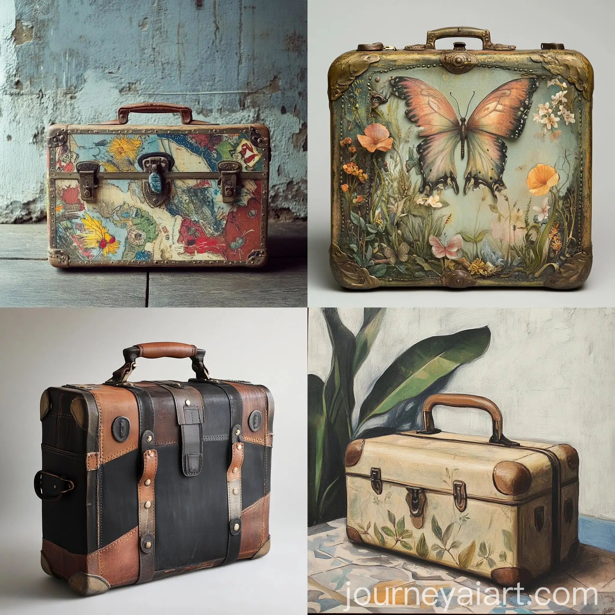 Elegant-Suitcase-with-Vintage-Travel-Stickers