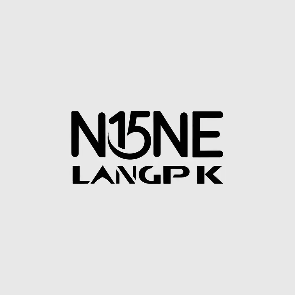 a vector logo design,with the text "none", main symbol:main symbol:a vector logo design,with the text 'none', main symbol:Create a logo for Langpak's 15th anniversary where the number '15' is artistically embedded into the word 'Langpak.' The design should creatively transform specific letters in 'Langpak' to resemble '15,' making it an integral part of the word, not a separate element. The '15' should blend naturally with the letters, reflecting an artistic and cohesive design, complex,clear background,Moderate,clear background, just one or two colors,complex,clear background