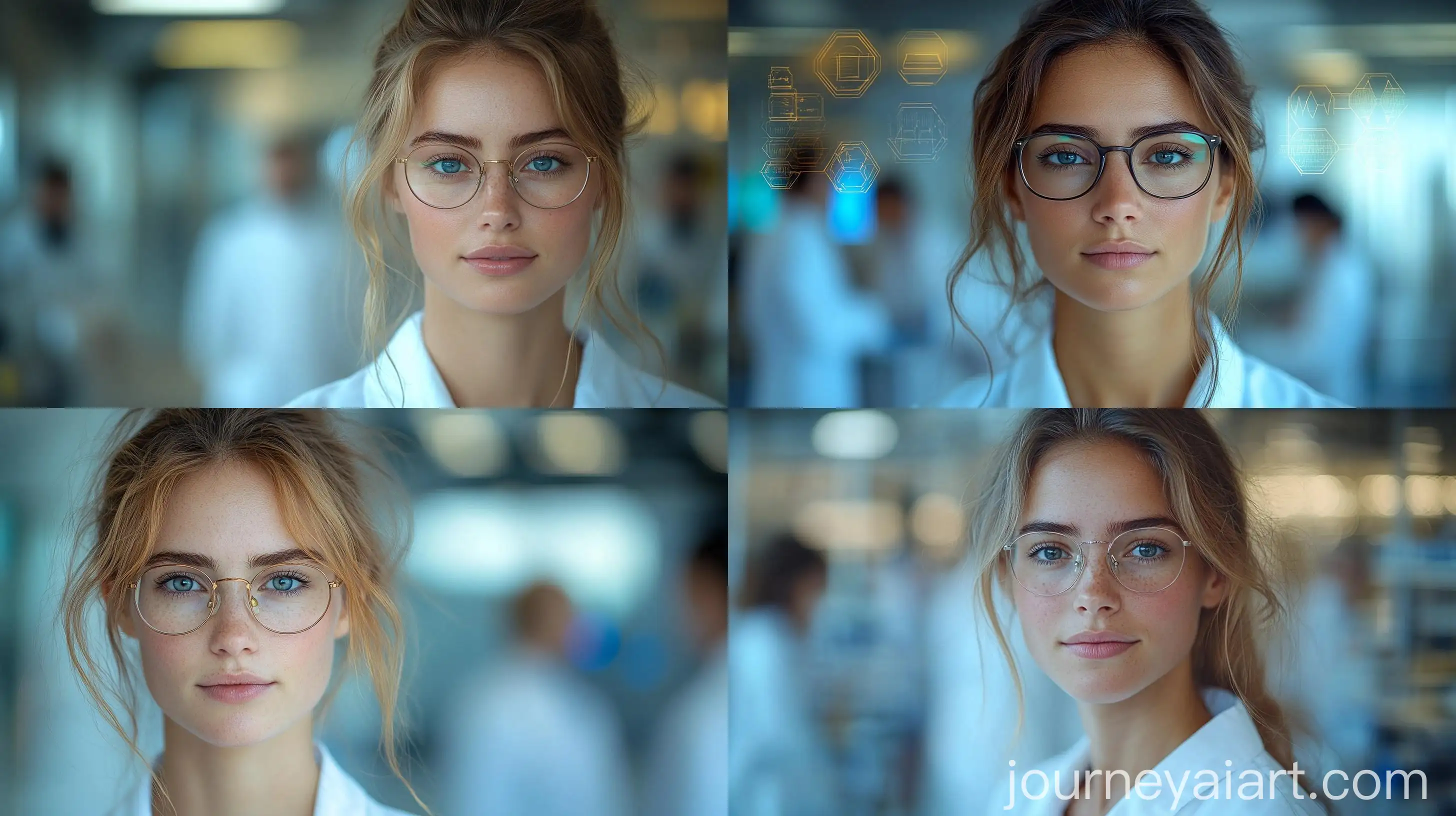 Young-Woman-Scientist-in-Modern-Medical-Laboratory-with-Team-of-Specialists