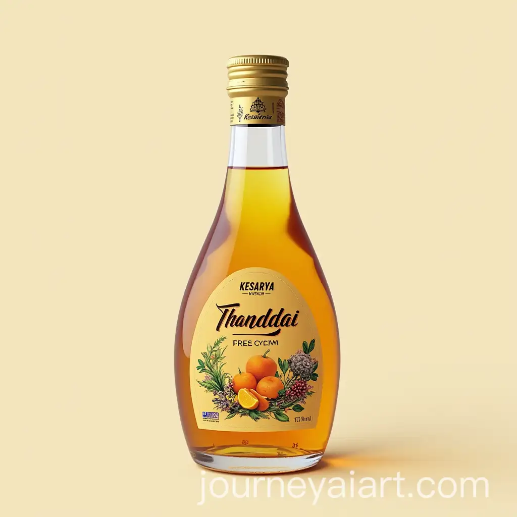 Kesariya-Thandai-Syrup-Label-Design-for-Freshia-Brand