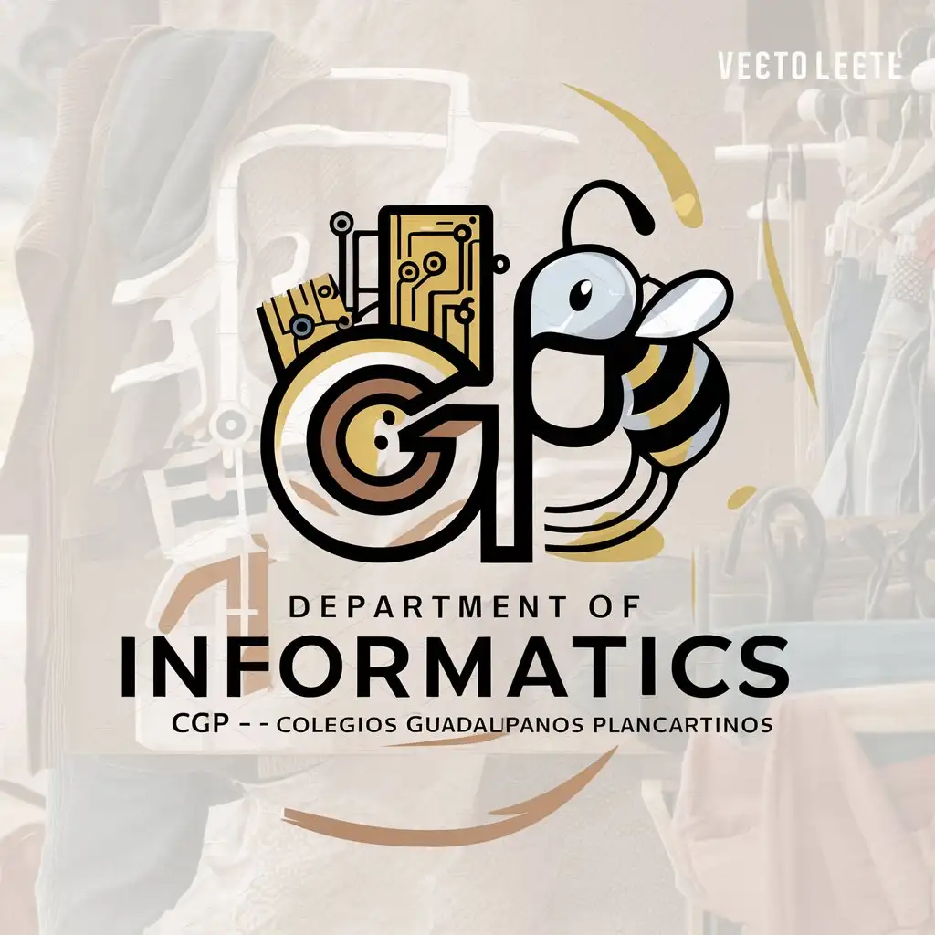 LOGO Design for Department of Informatics CGP TeenInspired with Computer Elements Pet Bee Symbol