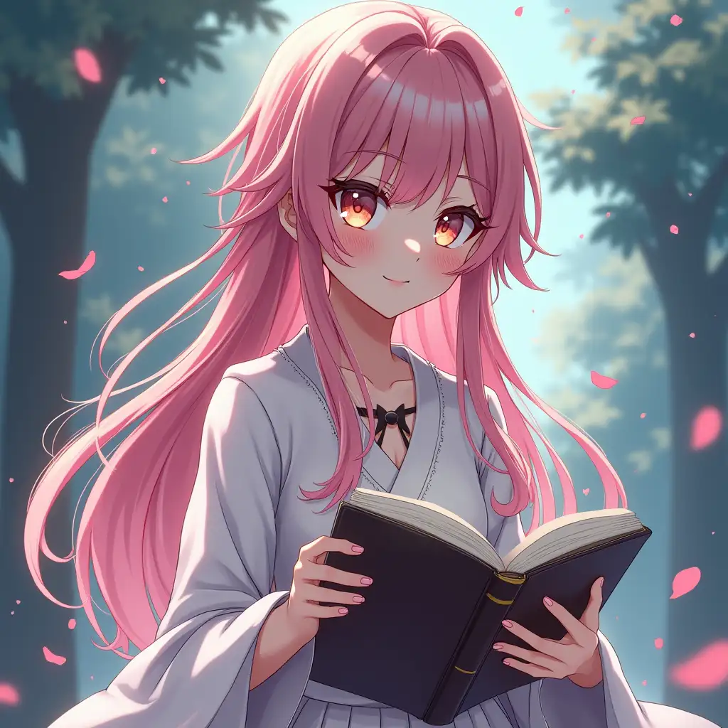 Beautiful anime girl that represents knowledge and wisdom