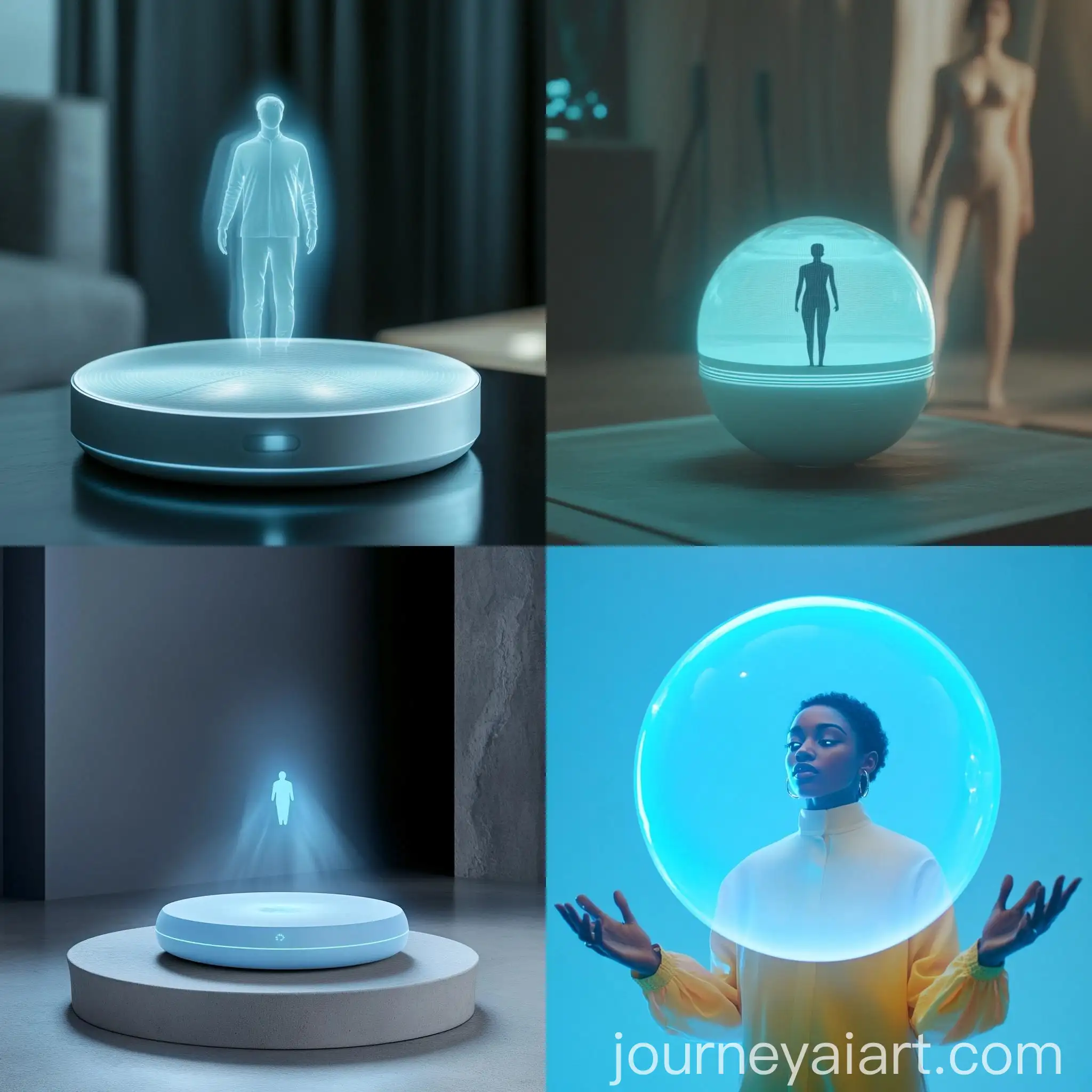 Futuristic-Holographic-Projection-Device-in-Light-Blue-Sphere