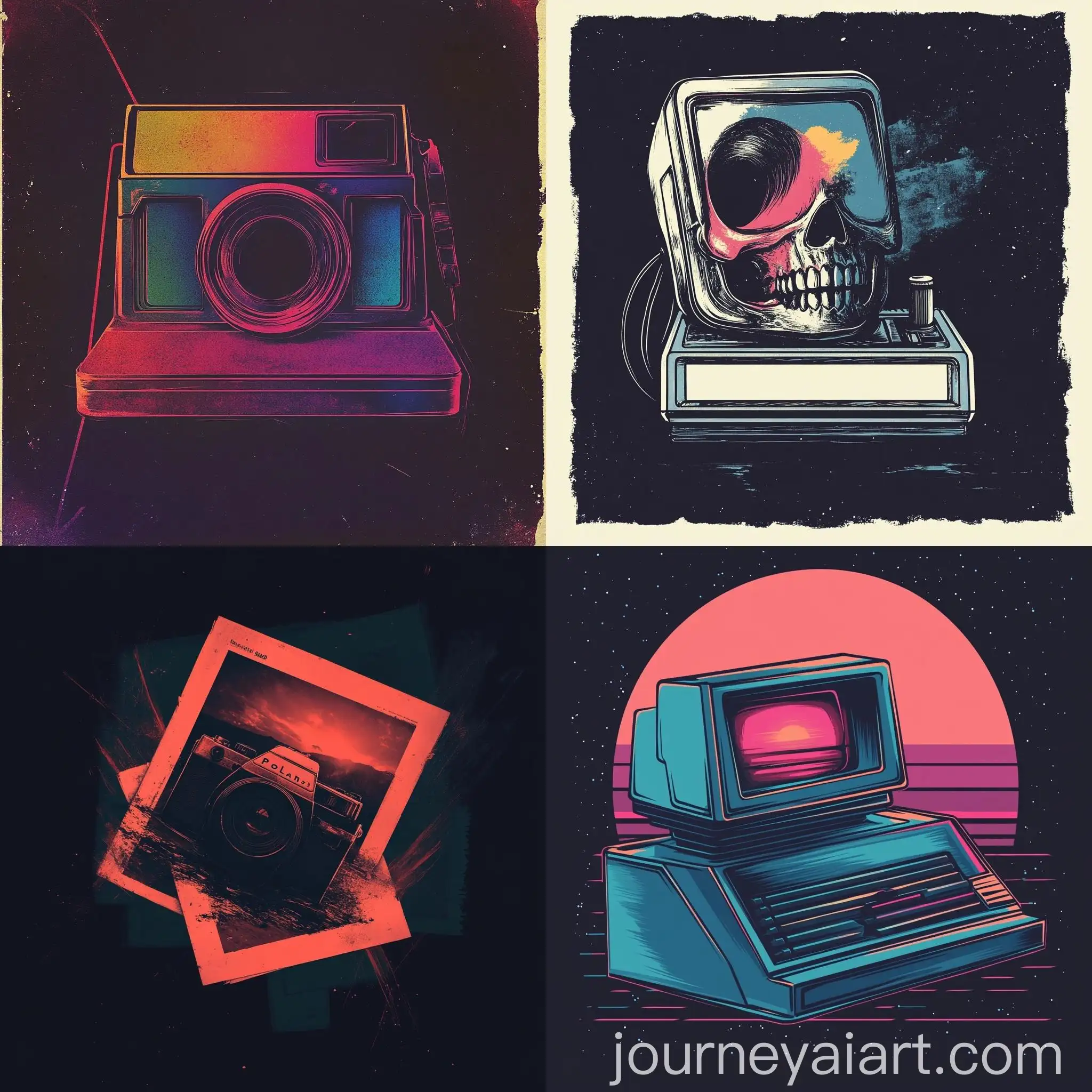 80s-Retro-Horror-Fantasy-Polaroid-Dreams-Studio-Logo-Design