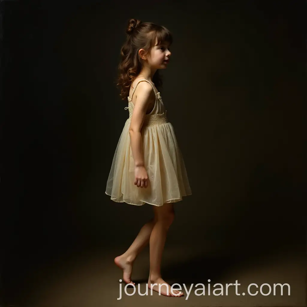 Profile-Portrait-of-a-Girl-in-SemiTransparent-Dress-Light-from-Behind-in-Caravaggio-Style