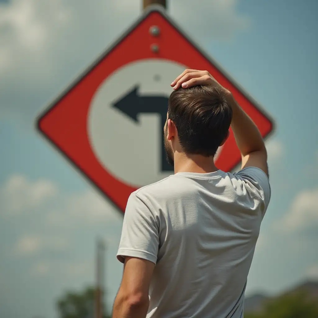 Confused-Man-at-a-DeadEnd-Sign