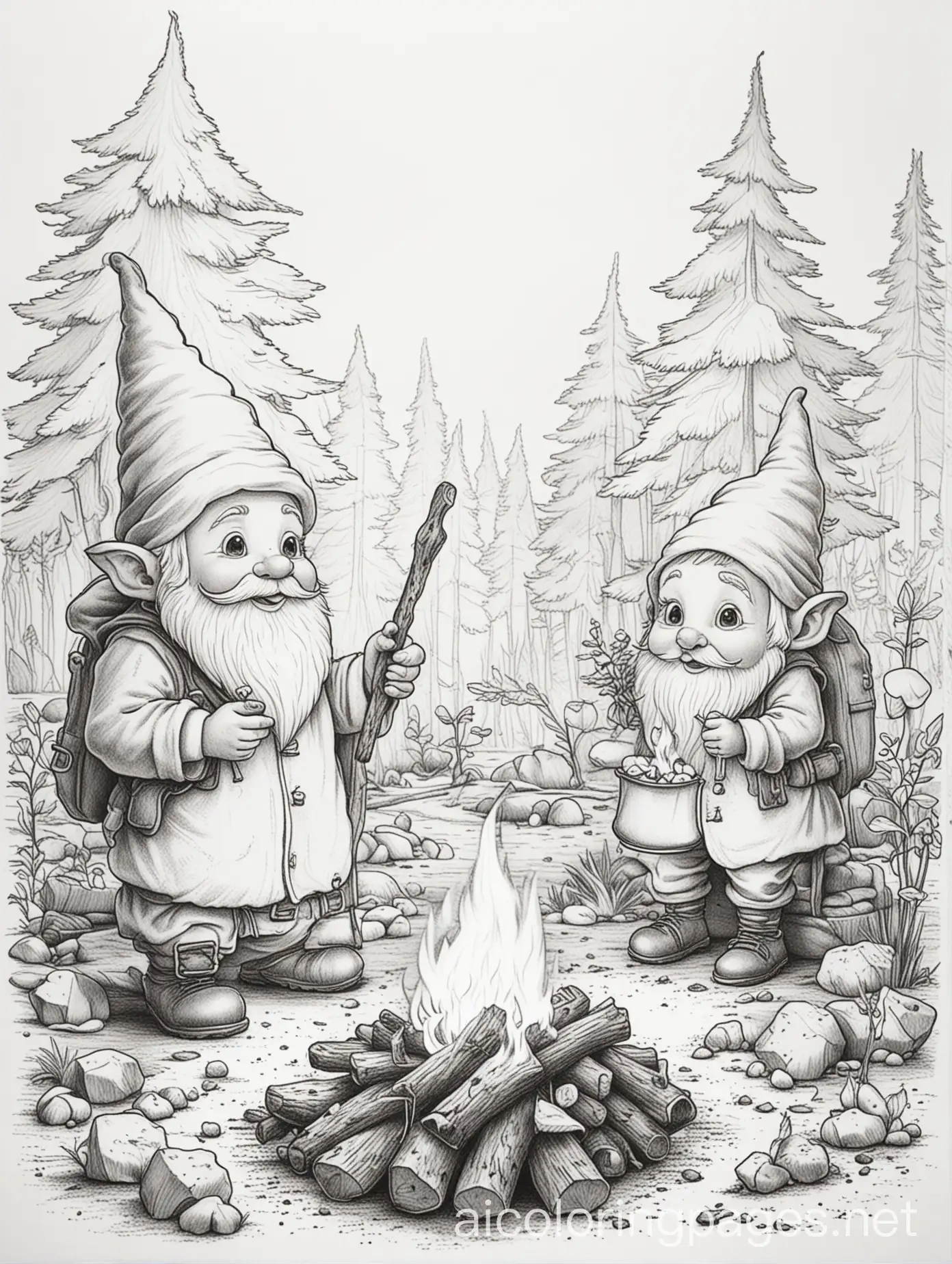 Charming-Gnome-Toasting-Marshmallows-by-a-Campfire