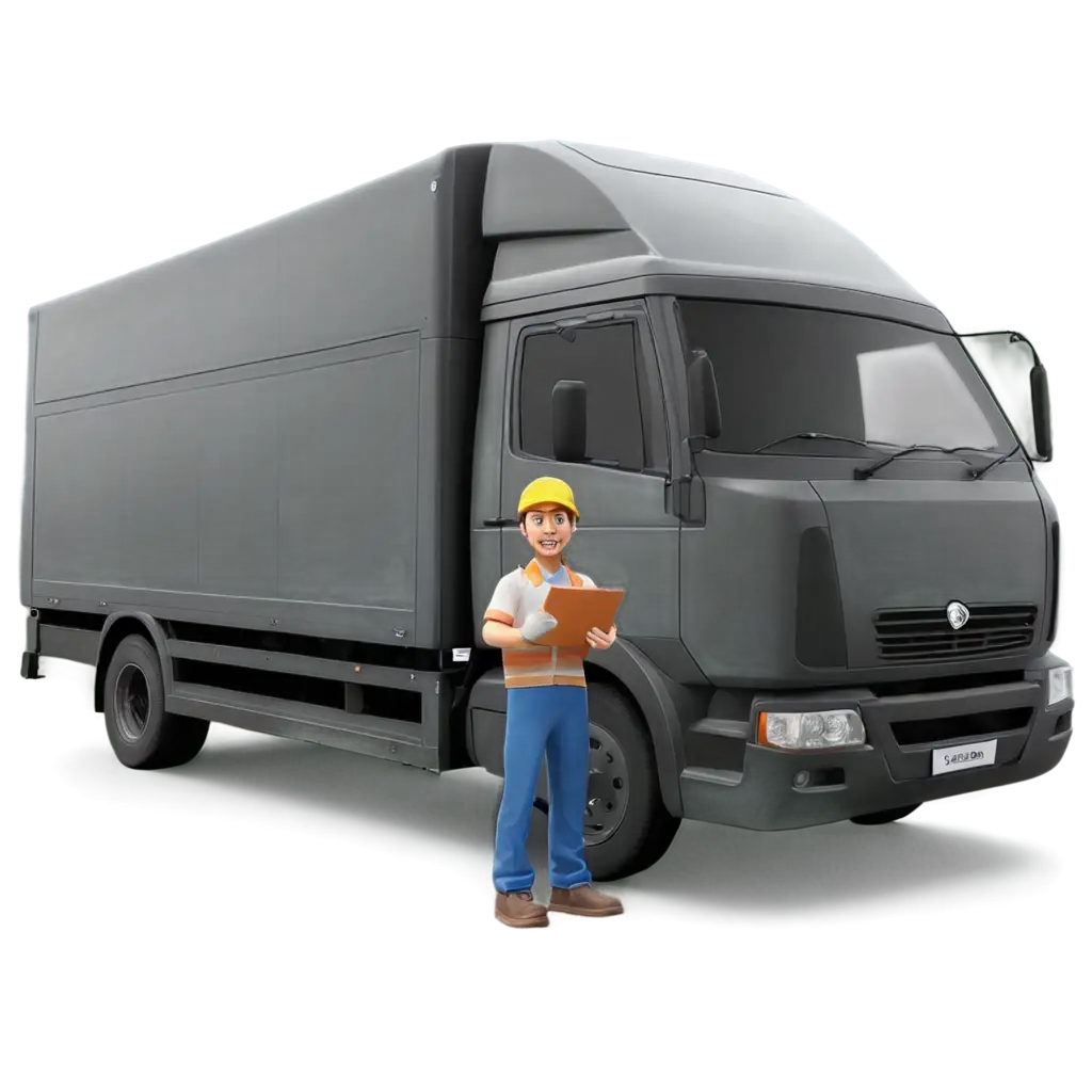 HighQuality-PNG-Image-of-a-Man-Delivery-3D-and-Truck-Enhancing-Visual-Clarity-and-Detail