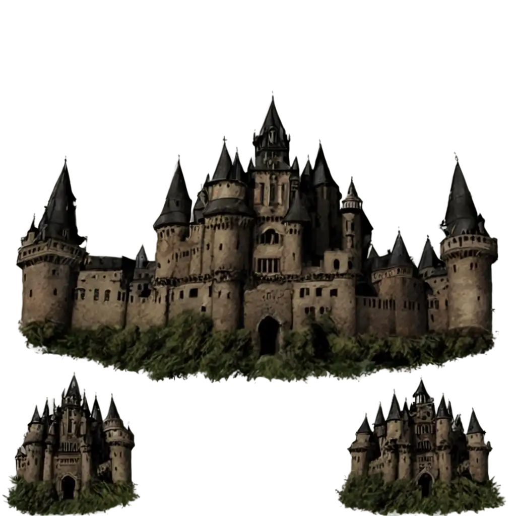 Horror-Castle-PNG-Image-for-Spooky-Themed-Projects-HighQuality-and-Versatile