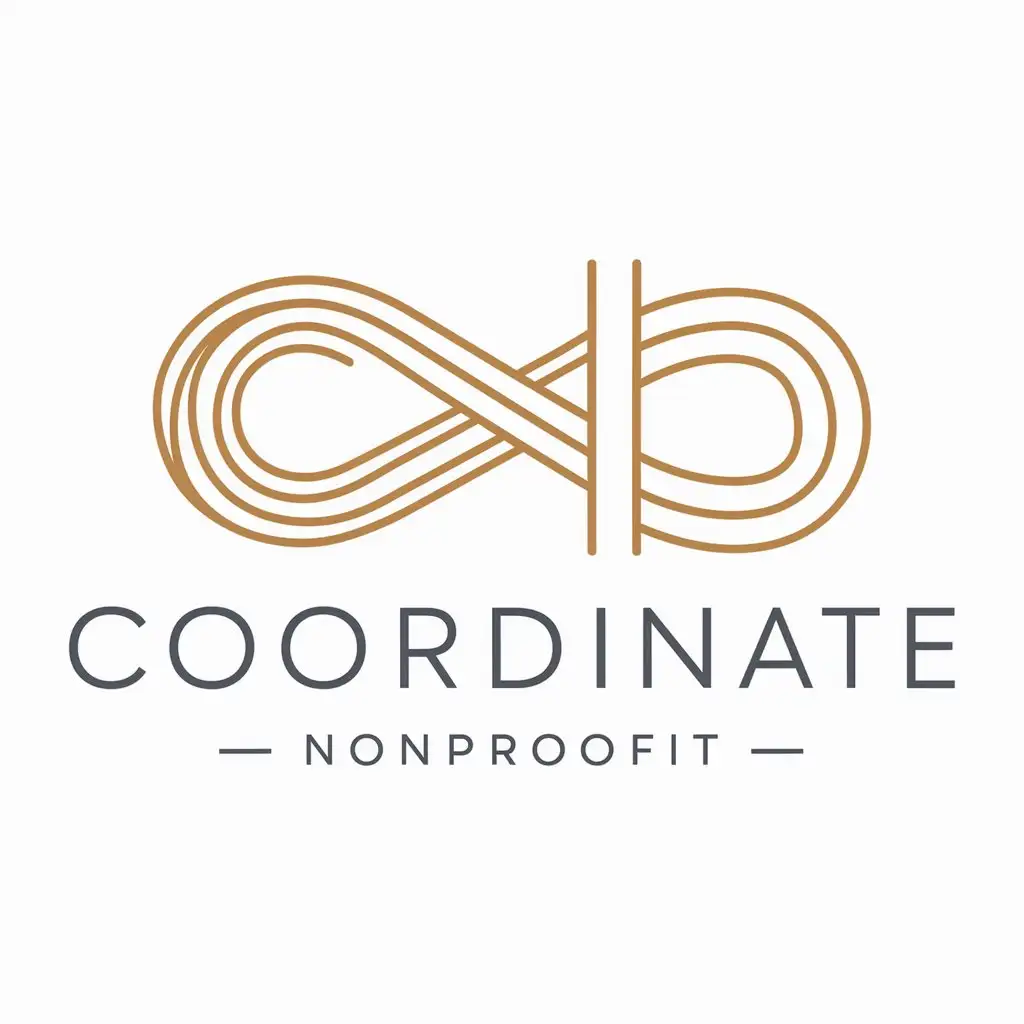 a logo design,with the text "coordinate", main symbol:meridian and parallel,Moderate,be used in Nonprofit industry,clear background