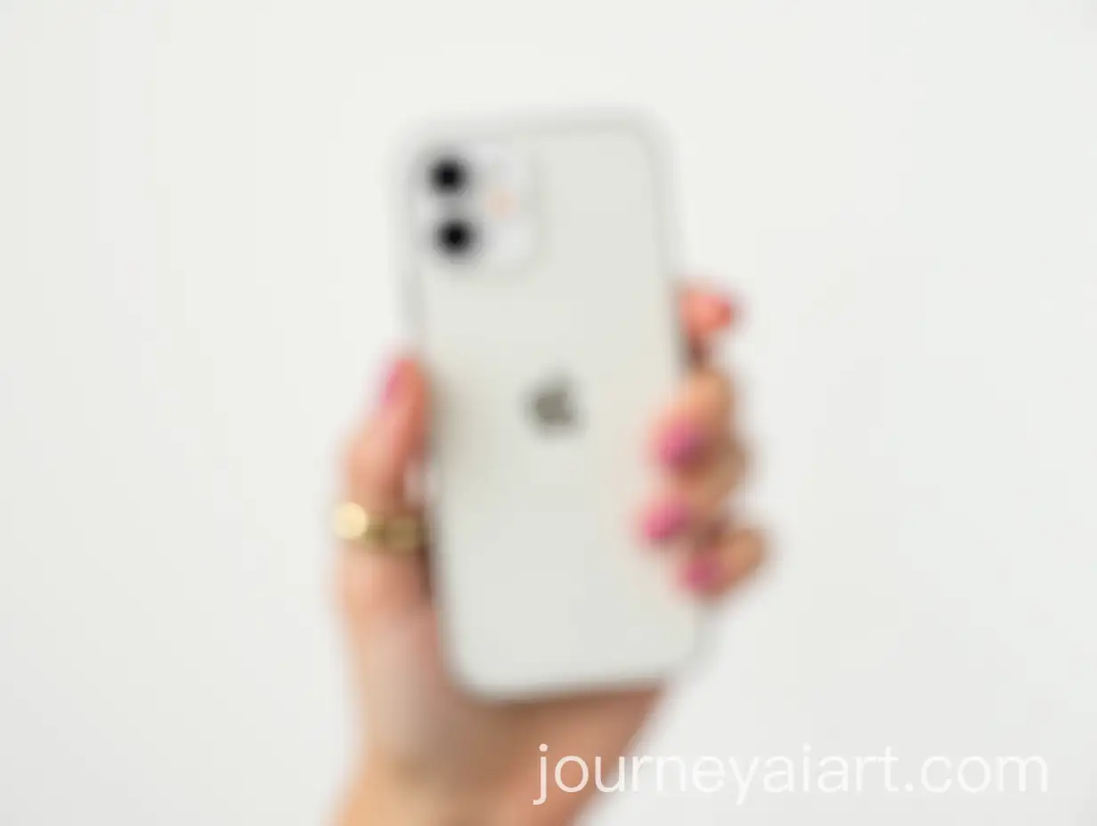 Product-Photography-Manicured-Hand-Holding-iPhone-with-Sleek-Golden-Ring