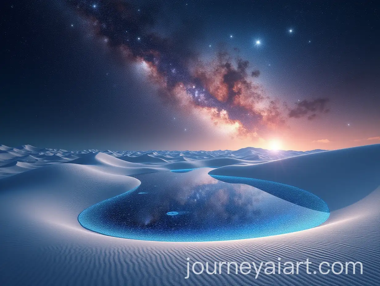 Silver-Desert-with-Glowing-Dunes-and-Nebulae-Sky