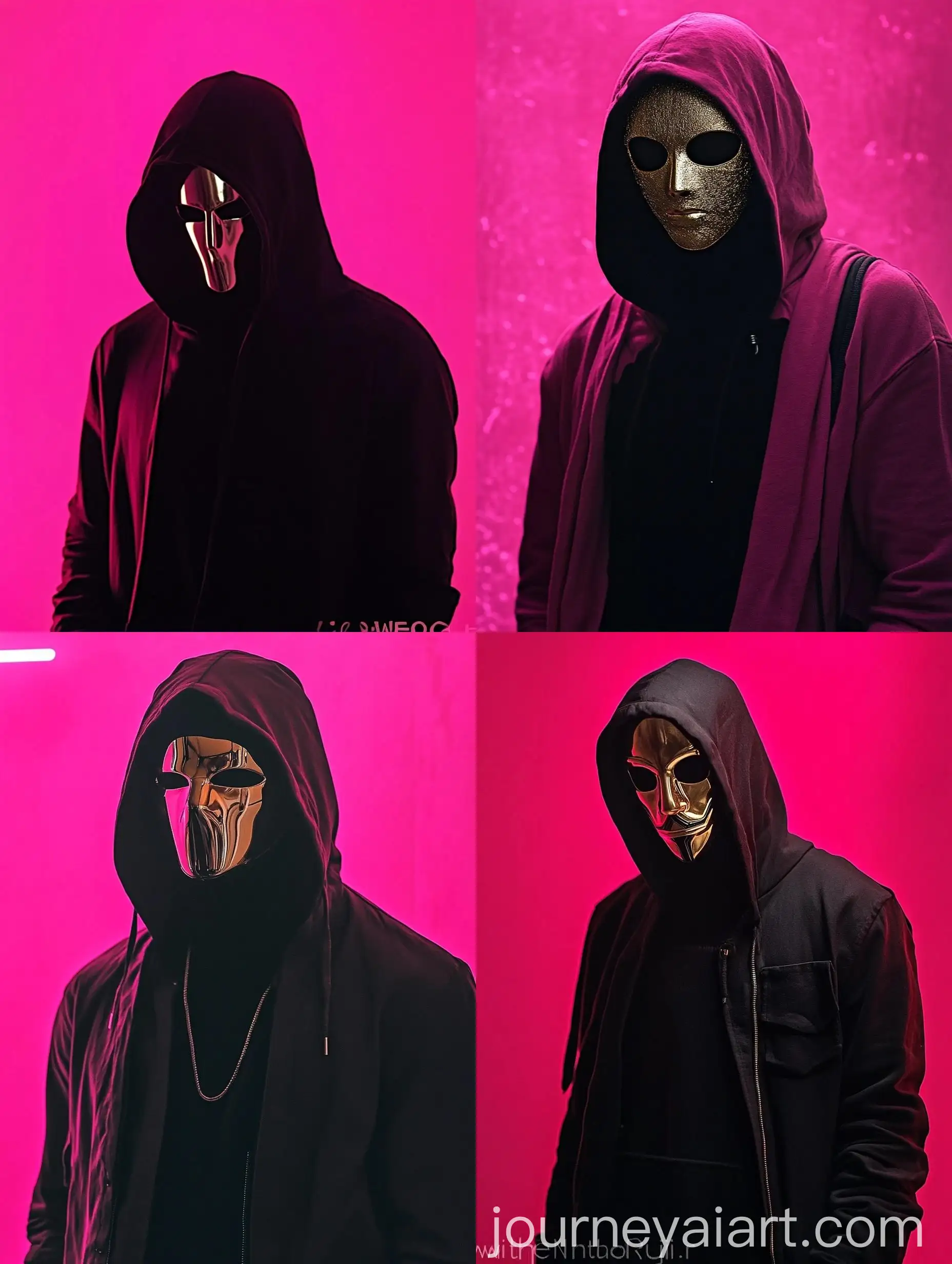 Pinknoir-DarkPop-Singer-Cranium-in-Golden-Mask