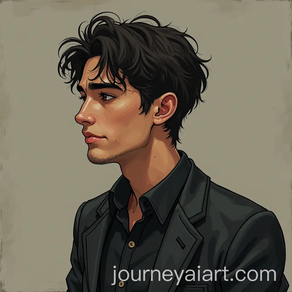 Profile-Picture-of-a-Man-with-Conflicting-Emotions-of-Love-and-Malice