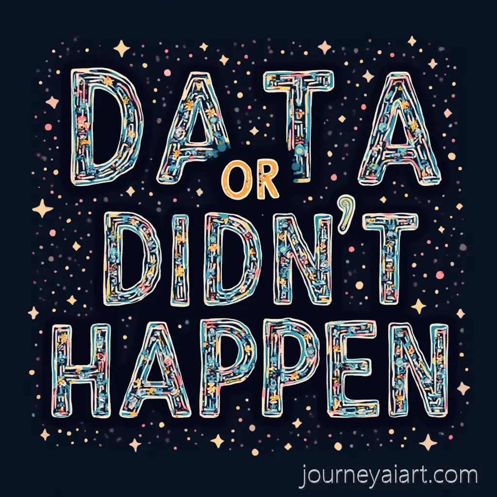 Bold-Word-Art-Design-Data-or-Didnt-HappenAI-Image-Prompt-Expansion-for-TShirt