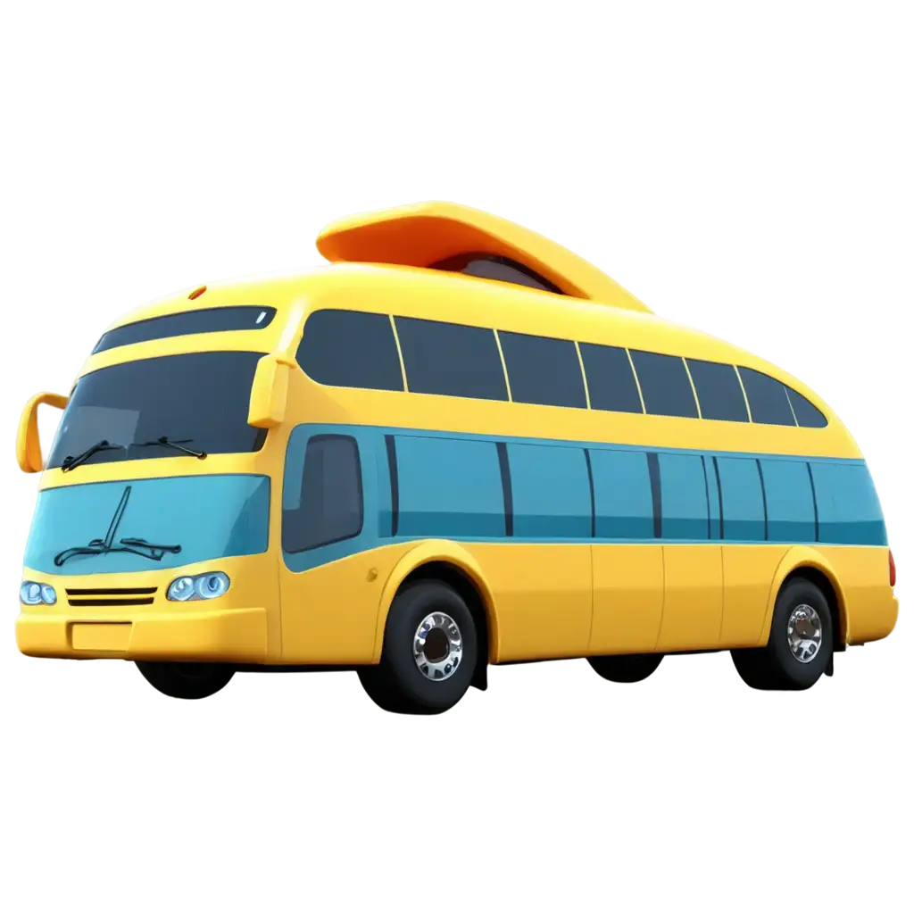 cartoon shuttle bus