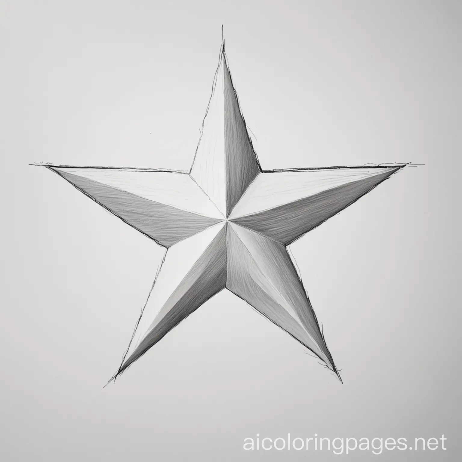 Texas-Star-Coloring-Page-in-Simple-Black-and-White-Line-Art