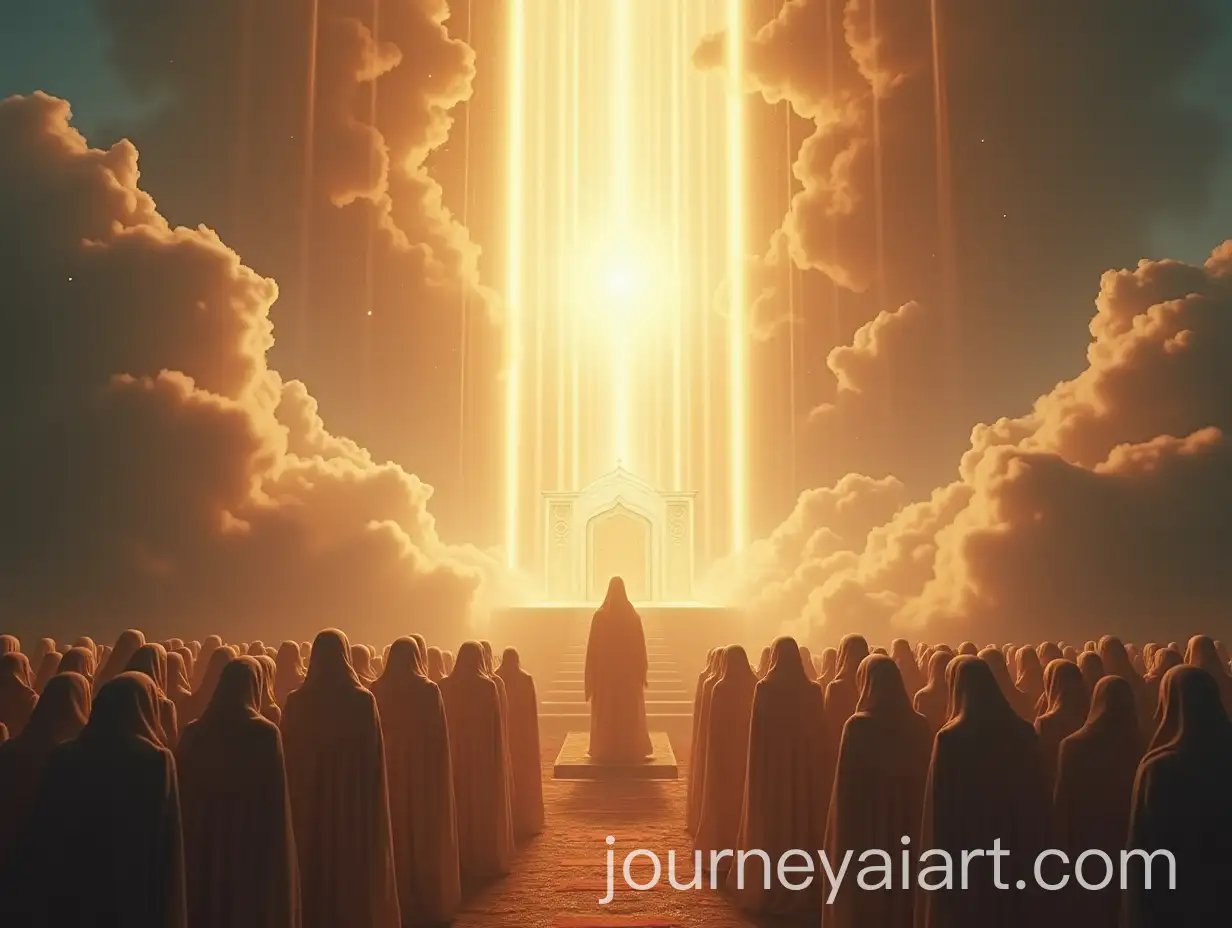 Majestic-Heavenly-Throne-Surrounded-by-Divine-Light-and-Angels