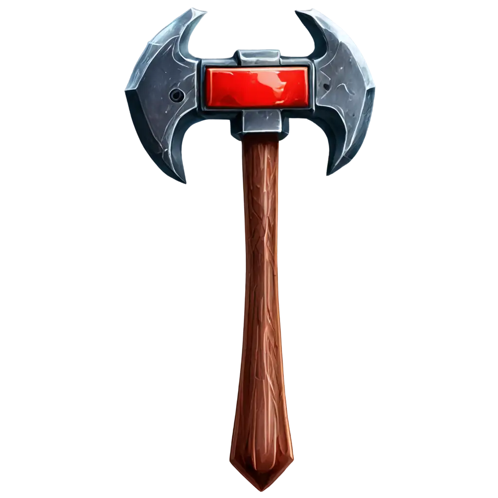 War-Hammer-Button-Icon-PNG-Crafted-for-Mobile-Game-Interface