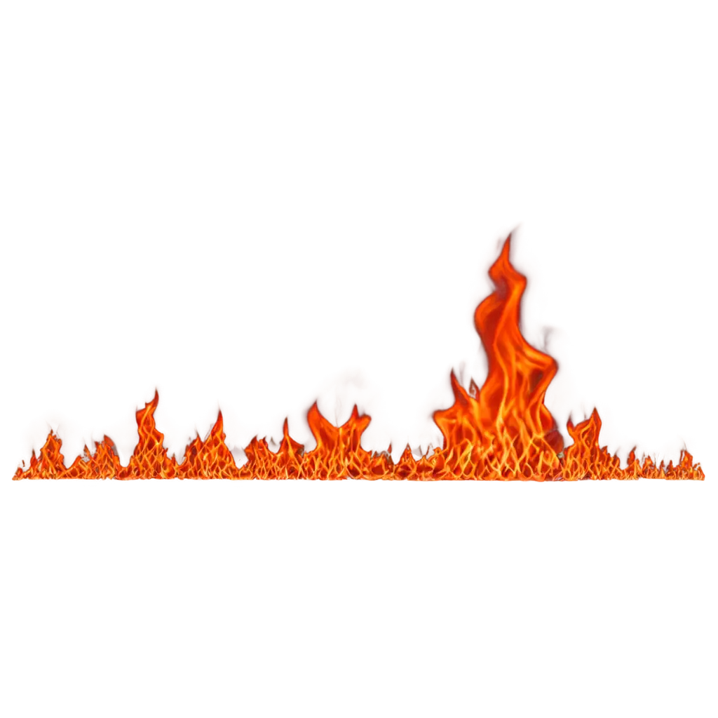 Red-Realistic-Fire-Burning-Line-PNG-Image-Create-Dynamic-Visuals-with-Intense-Heat-Effects