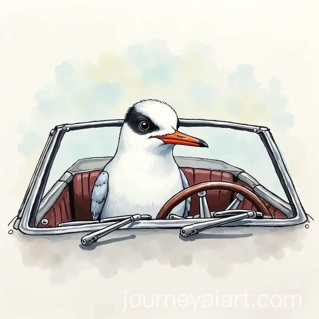 AI-Art-Prompt-ExpansionArctic-Tern-Bird-Driving-a-Cabriolet-Car