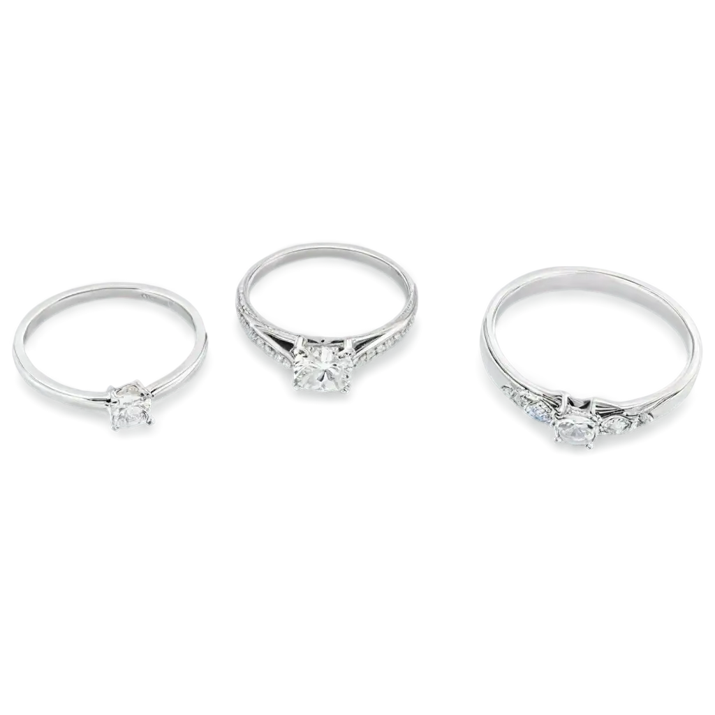 Silver-Rings-View-from-Above-PNG-HighQuality-Transparent-Image-for-Various-Uses