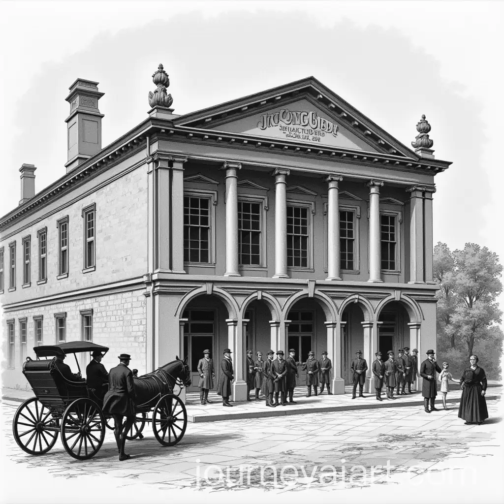 Busy-Scene-at-Fords-Theatre-in-the-19th-Century