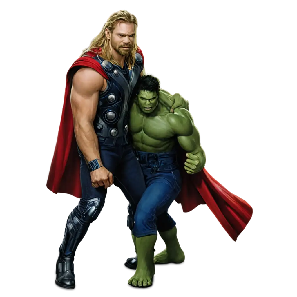 Epic-Thor-and-Hulk-PNG-Image-HighQuality-Art-for-Fans-and-Creators