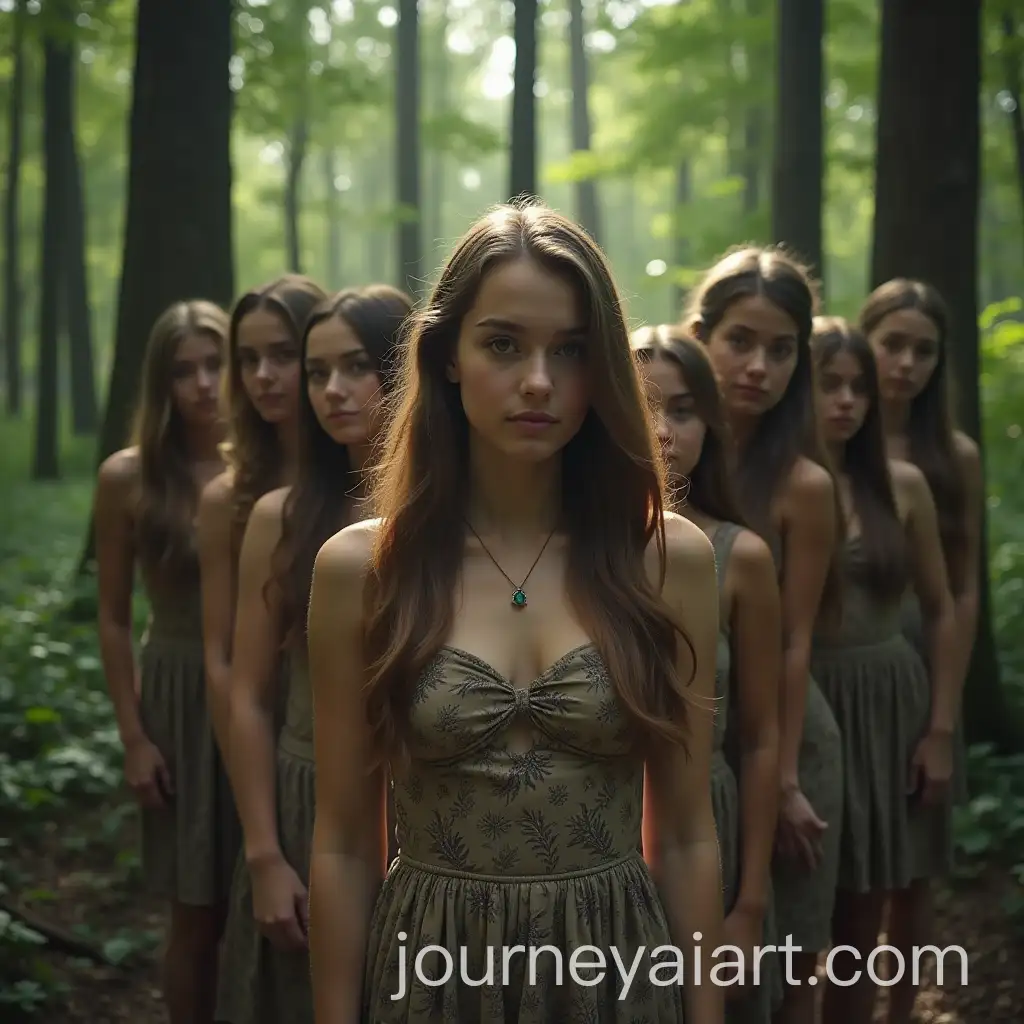 Eight-Beautiful-Girls-in-a-Mystical-Forest-Den