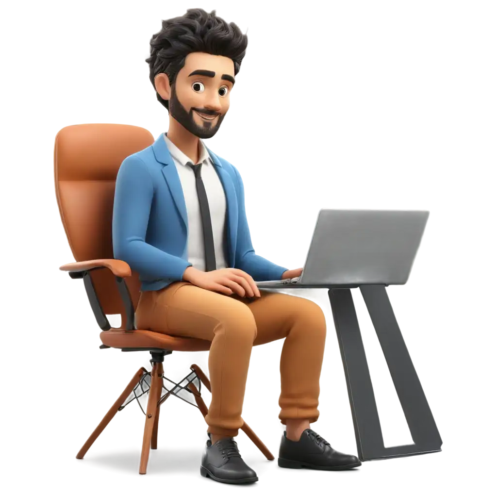 3D-Sitting-with-Chair-Laptop-and-Computers-Searching-Characters-PNG-Image