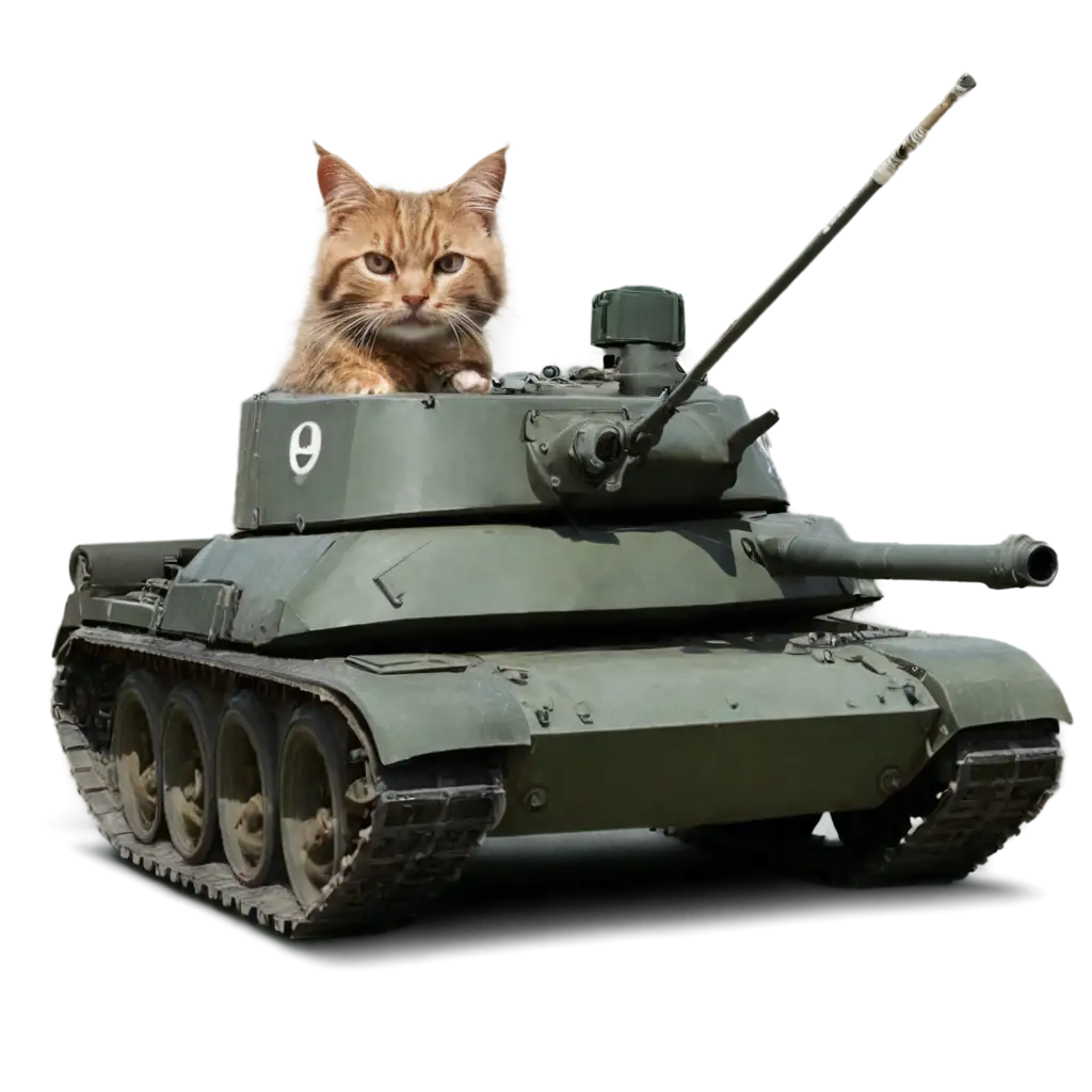 Cat-on-Tank-PNG-Image-for-Unique-and-EyeCatching-Designs