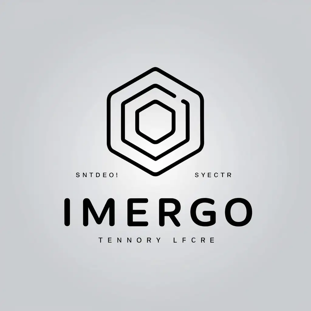 a vector logo design,with the text "IMERGO", main symbol:IMERGO,Moderate,be used in Technology industry,clear background