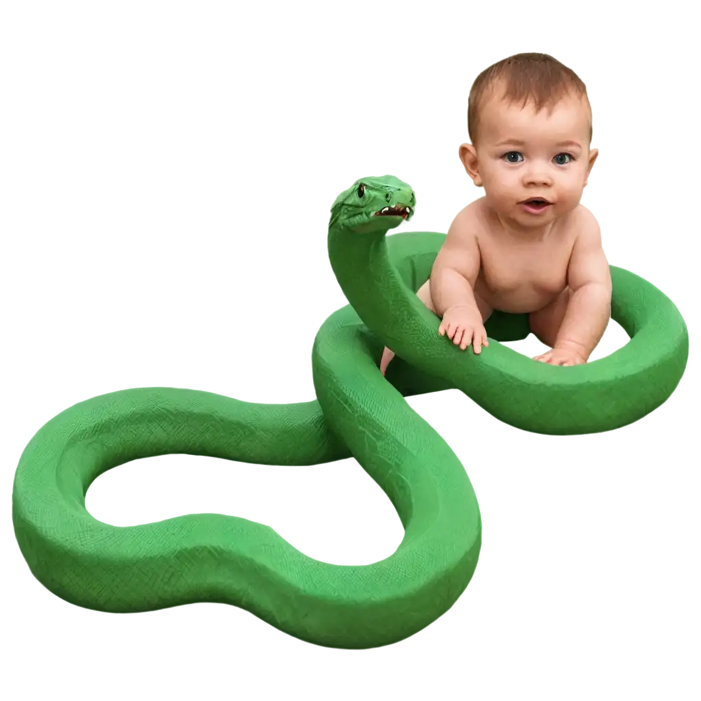 Adorable-Baby-with-Big-Snakes-PNG-Image-HighQuality-Cute-and-Versatile