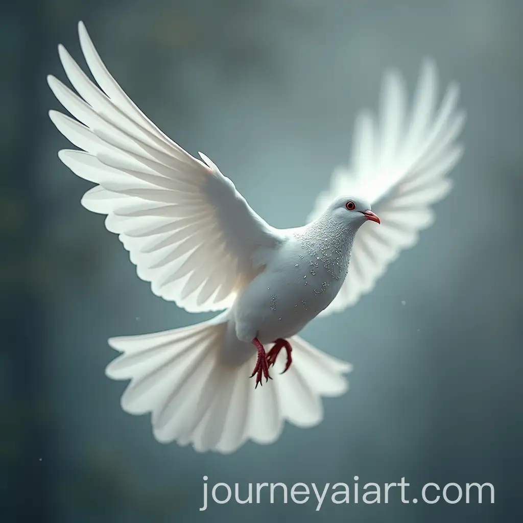 Majestic-White-Dove-Adorned-with-Diamonds-in-Flight