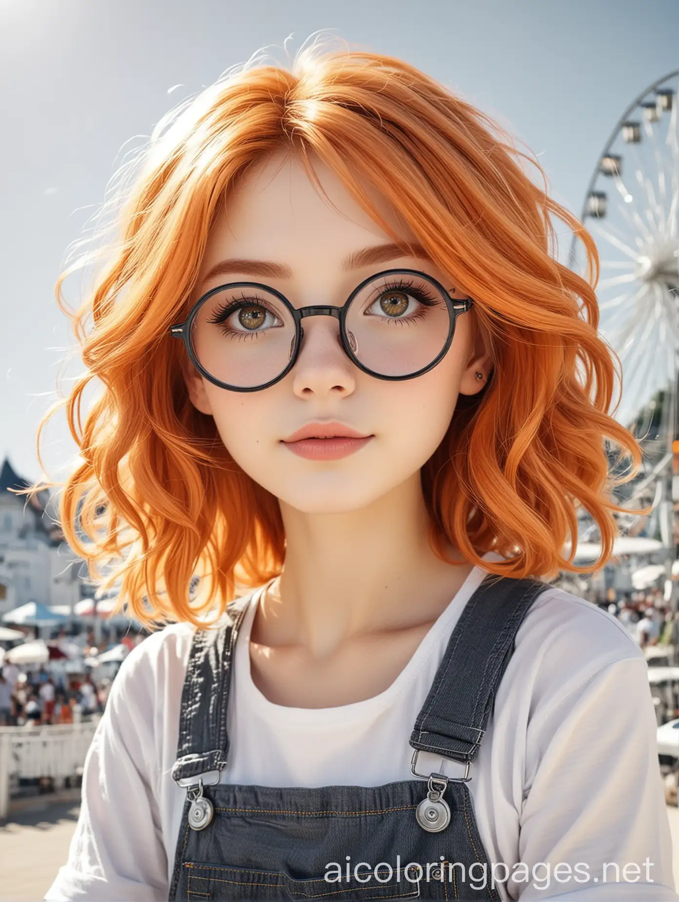 Anime-Girl-with-Big-Circle-Eyes-and-Glasses-Coloring-Page