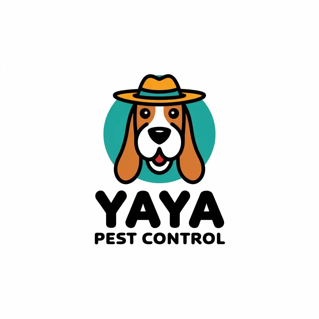 LOGO Design For Yaya Pest Control Playful Beagle Basset Hound Theme