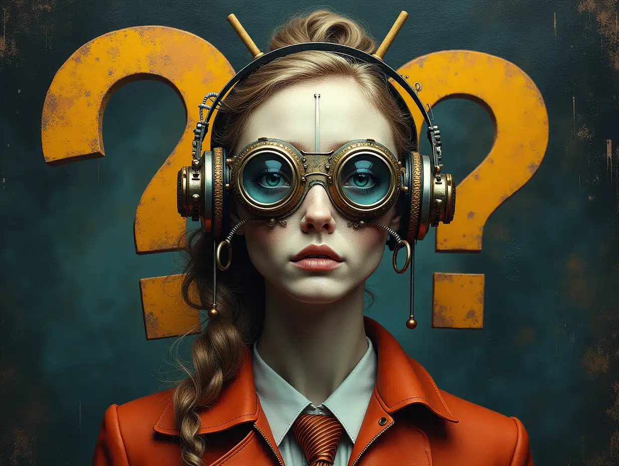 Surrealistic questions for the artificial unconscious of Steampunk