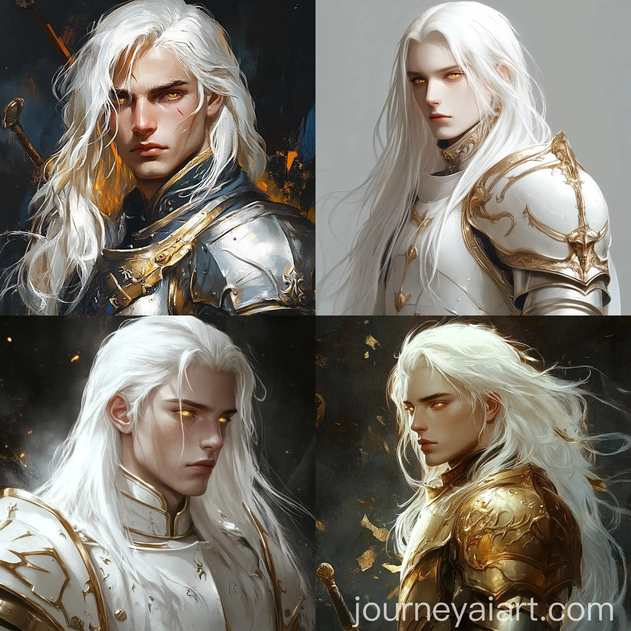 Young-Armored-Man-with-Long-White-Hair-and-Golden-Eyes