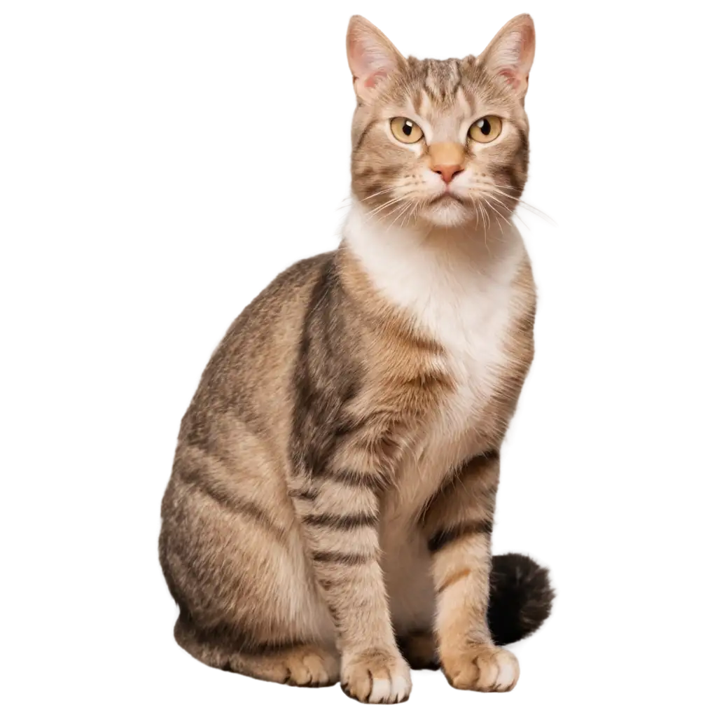 HighQuality-Indian-Cat-Sitting-PNG-Image-for-Creative-Use